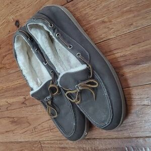Duluth Trading Co sheepskin slippers